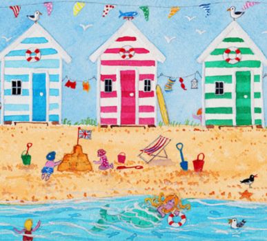 Solve Beach Huts jigsaw puzzle online with 132 pieces