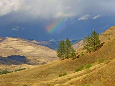 Rainbow on Whitebird Pass Idaho