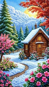 Spring time flowers and snow... Soon March 20th...