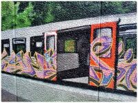 Railway Car Graffiti Wall Art #2 of 2