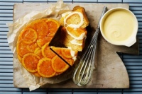Sticky Orange Steamed Pudding with Ginger Custard