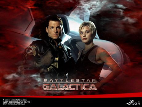 Starbuck & Apollo - Battlestar Galactica