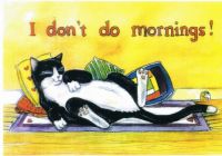 I don't do mornings!
