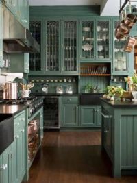 Beautiful Green Kitchen