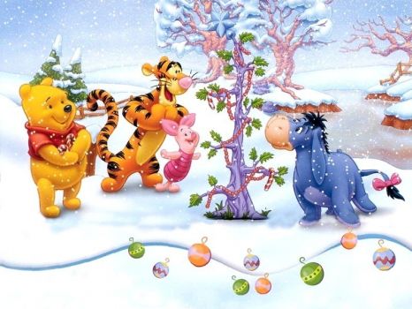 pooh's christmas tree