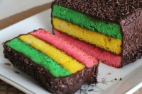 Rainbow Cookie Cake
