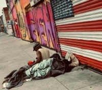 Homeless in America-Eastern Market in Detroit