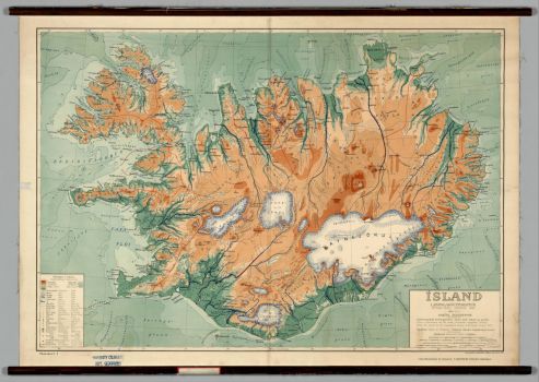 Map of Iceland 1928