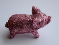 Pink piggy - christmas ornament