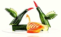 FOOD ART: APPLE CARVING - 3 OF 4