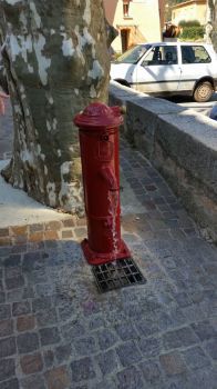 Red waterpost, France