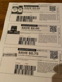 Printed coupons