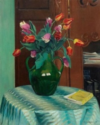 Still Life with Flowers   ~ Felix Edouard Vallotton (Swiss-French, 1865-1925) (Swiss-French, 1865 - 1925)
