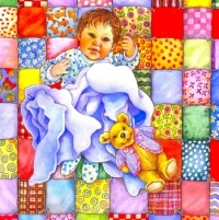 Baby On Quilt
