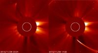 Comet ISON Before and After
