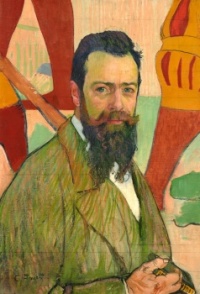 Cuno Amiet (Swiss, 1868–1961), Portrait of Ferdinand Hodler in front of his Marignano painting (1st version, 1898)