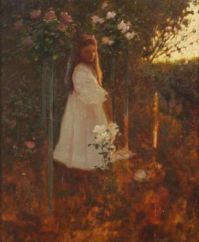 Betty in Garden by Benjamin Haughton