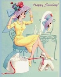Themes Vintage illustrations/pictures - Happy Saturday!