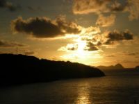 evening in eastern caribbean