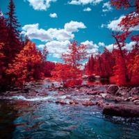 Rushing River, Ontario, Canada with an IR Converted Camera