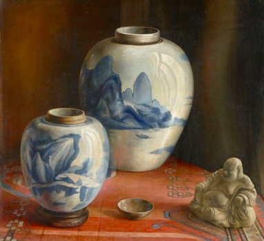 Solve Emil Orlík (Austrian/Czech, 1870–1932), Still Life with Vases and ...