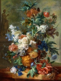 Still Life with Flowers (1723) Jan van Huysum (Dutch, 1682-1749)