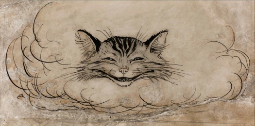 Solve Cheshire Cat, ca 1865, drawing for Alice's Adventure in ...