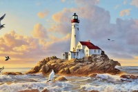 lighthouse, resizable 12 to 600 pieces