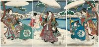 Snow (Yuki), from the series Moon, Snow, and Flowers (Getsusekka no uchi)