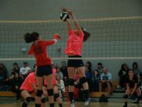 olivia blocking that ball...