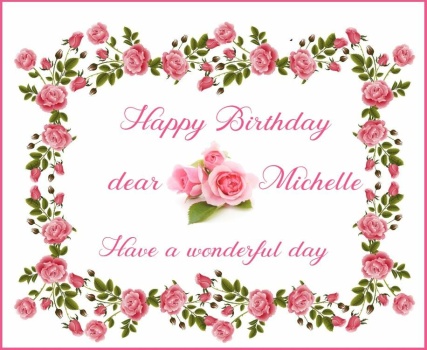 Solve Happy Birthday dear Michelle mwms jigsaw puzzle online