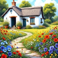 Cath's Cat's Cottage - resize 9 - 600 pieces