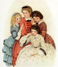 The March sisters from Little Women