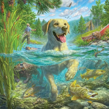 Solve Gone Fishing jigsaw puzzle online with 225 pieces