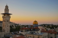 Jerusalem's Old City with the Mount of Olives in the background
