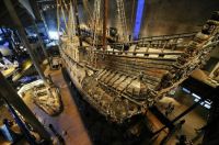 Vasa, Famed 17th Century Warship In Sweden, Note The Ornate Wood Carving, Still Beautiful.