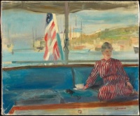 Paul Lewis Clemens (American, 1911–1992), Mrs. Clark on a Yacht (1947)