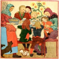 Illustration from a book of art by students of Franz Čižek, 1922