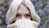 Girl in white knit sweater by Marielou Lolilop