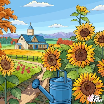 Solve Sunflowers jigsaw puzzle online with 225 pieces