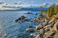 Bonsai Rock Sunset at Lake Tahoe