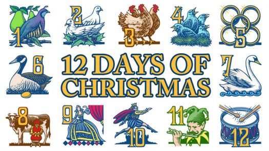 Solve 12 Days of Christmas jigsaw puzzle online with 66 pieces