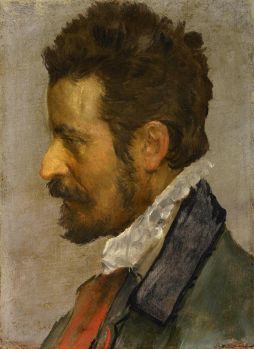 Annibale Carraci (Italian, 1560–1609), Head of a Man in Profile (ca 1588–1595)