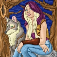 A Girl and Her Wolf