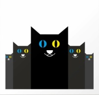 black cat 💙💛