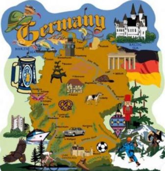 Solve Map of Germany jigsaw puzzle online with 49 pieces