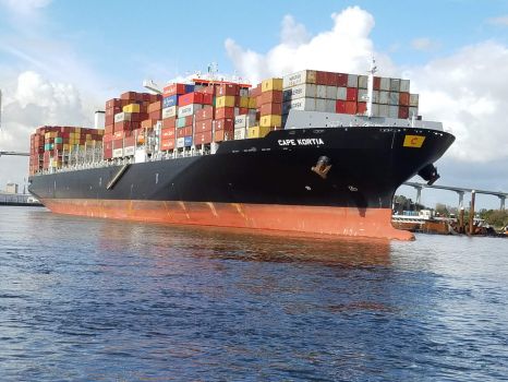 Container Ship in Savannah, Georgia