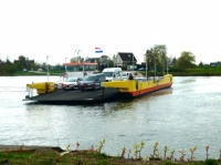 Ferry across the 'Neder Rijn' near Amerongen (on a dark and rainy weekend!)