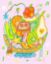 "very magical fruit parfait !" by odd rabbits