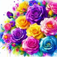 roses of different colors